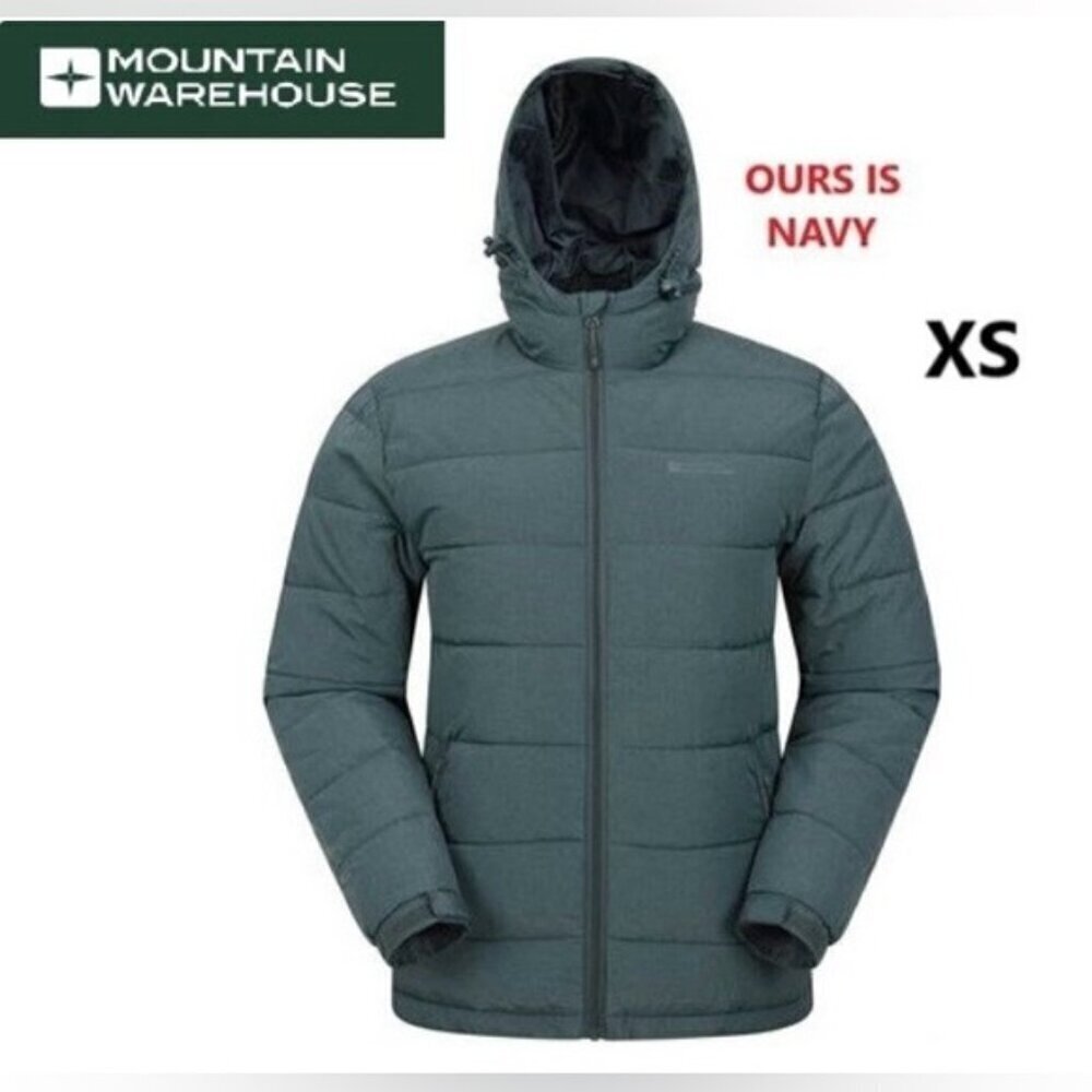 🩷 Mountain Warehouse - Men's Stalagmite Padded Jacket - Navy Blue. Size: XS. NIB